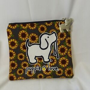 puppie love Sunflower toiletries bag